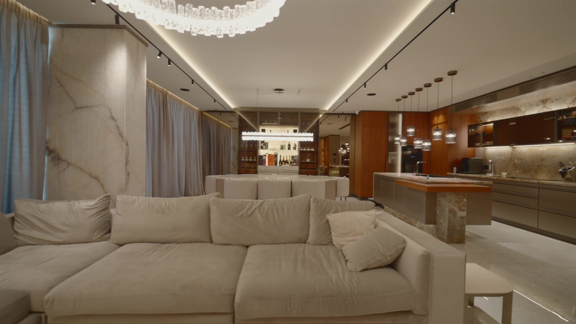 Architectural lighting in the SEA SAND interior
